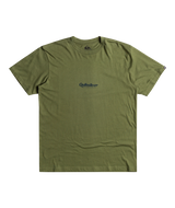 The Quiksilver Mens Simple Lettering T-Shirt in Four Leaf Clover