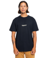 The Quiksilver Mens Simple Lettering T-Shirt in Black