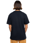 The Quiksilver Mens Simple Lettering T-Shirt in Black