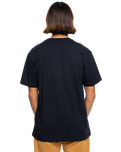 The Quiksilver Mens Simple Lettering T-Shirt in Black