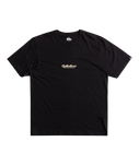 The Quiksilver Mens Simple Lettering T-Shirt in Black