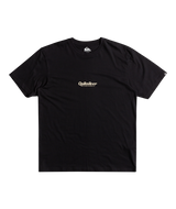 The Quiksilver Mens Simple Lettering T-Shirt in Black