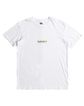 The Quiksilver Mens Simple Lettering T-Shirt in White