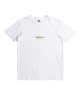 The Quiksilver Mens Simple Lettering T-Shirt in White