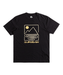 The Quiksilver Mens Outline Mountains T-Shirt in Black