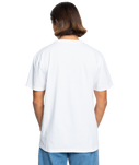 The Quiksilver Mens Outline Mountains T-Shirt in White