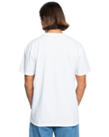 The Quiksilver Mens Outline Mountains T-Shirt in White