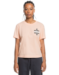 The Quiksilver Womens Collection Womens Uni Screen T-Shirt in Peach Parfait