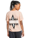 The Quiksilver Womens Collection Womens Uni Screen T-Shirt in Peach Parfait