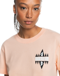 The Quiksilver Womens Collection Womens Uni Screen T-Shirt in Peach Parfait