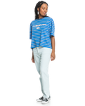 The Quiksilver Womens Collection Womens Uni Stripe and Arts T-Shirt in Nebulas