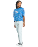 The Quiksilver Womens Collection Womens Uni Stripe and Arts T-Shirt in Nebulas