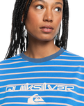 The Quiksilver Womens Collection Womens Uni Stripe and Arts T-Shirt in Nebulas