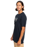 The Quiksilver Mens Range Life Front T-Shirt in Black