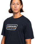 The Quiksilver Mens Range Life Front T-Shirt in Black