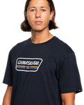 The Quiksilver Mens Range Life Front T-Shirt in Black