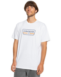 The Quiksilver Mens Range Life Front T-Shirt in White