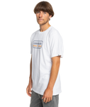 The Quiksilver Mens Range Life Front T-Shirt in White