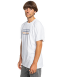 The Quiksilver Mens Range Life Front T-Shirt in White