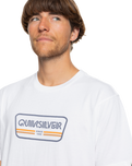 The Quiksilver Mens Range Life Front T-Shirt in White