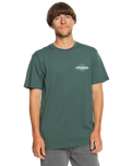 The Quiksilver Mens Omni Sign T-Shirt in Forest