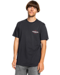 The Quiksilver Mens Omni Sign T-Shirt in Dark Navy