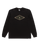 The Quiksilver Mens Diamond Logo Long Sleeve T-Shirt in Black