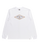 The Quiksilver Mens Diamond Logo Long Sleeve T-Shirt in White