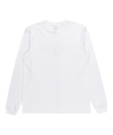 The Quiksilver Mens Diamond Logo Long Sleeve T-Shirt in White