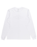 The Quiksilver Mens Diamond Logo Long Sleeve T-Shirt in White