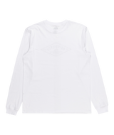 The Quiksilver Mens Diamond Logo Long Sleeve T-Shirt in White