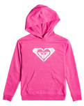 The Roxy Girls Girls Happiness Forever Hoodie in Pink Guava