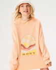 The Roxy Girls Girls Lineup Hoodie in Peach Parfait