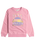 The Roxy Girls Girls Morning Hike A Sweatshirt in Prism Pink