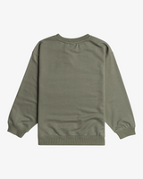 The Roxy Girls Girls Morning Hike B Sweatshirt in Agave Green