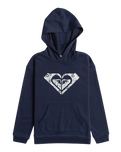 The Roxy Girls Girls Surf Feeling Hoodie in Naval Academy