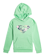 The Roxy Girls Girls Surf Feeling Hoodie in Zephyr Green