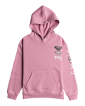 The Roxy Girls Girls Surf Feeling Hoodie in Mauve Orchid