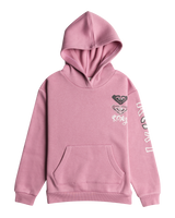 The Roxy Girls Girls Surf Feeling Hoodie in Mauve Orchid