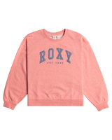 The Roxy Girls Girls Green and Blues Sweatshirt in Candlelight Peach