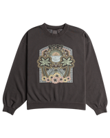 The Roxy Girls Girls Lineup Crew Sweatshirt in Phantom