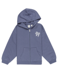 The Roxy Girls Girls Evening Hike Zip Hoodie in Wild Wind Blue