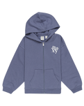 The Roxy Girls Girls Evening Hike Zip Hoodie in Wild Wind Blue