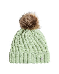 The Roxy Girls Girls Blizzard Beanie in Cameo Green