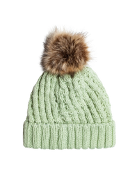 The Roxy Girls Girls Blizzard Beanie in Cameo Green