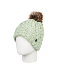 The Roxy Girls Girls Blizzard Beanie in Cameo Green