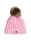 The Roxy Girls Girls Blizzard Beanie in Pink Frosting