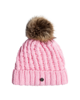 The Roxy Girls Girls Blizzard Beanie in Pink Frosting