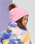 The Roxy Girls Girls Blizzard Beanie in Pink Frosting