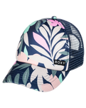 The Roxy Girls Girls Honey Coconut Trucker Cap in Naval Academy